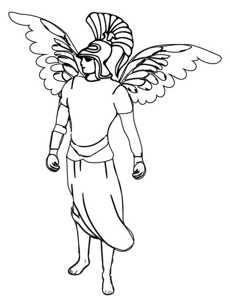 free printable Hermes coloring pages